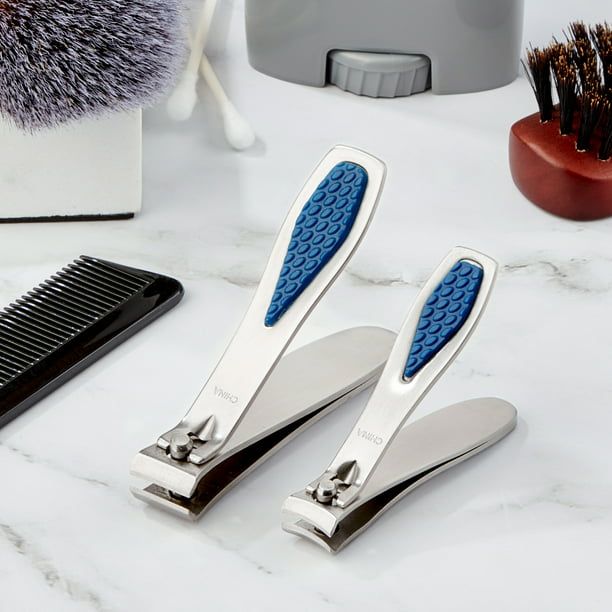 Equate Men Stainless Steel Nail Clippers Twin Pack EasyOptionXY LLC