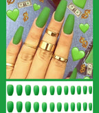 Frosted ballet fake nails Pi-Mart