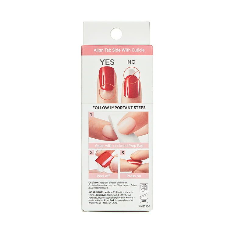 Kiss Impress Long-lasting Short Square Gel Press-on Nails, Matte Medium Blue, 30 Pieces EasyOptionXY LLC
