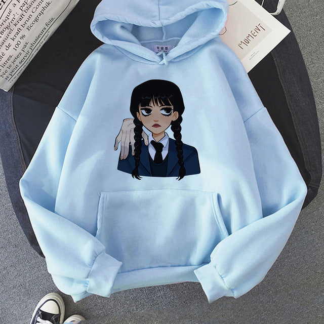 Neo-Gothic Printed Hoodie