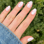 Olive & June Press-on Artificial Nails, Round Extra Short, Super Stars, White, 42 Ct EasyOptionXY LLC