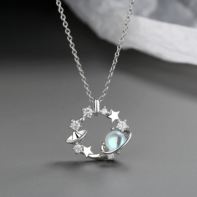 Shiny Zircon Necklace - SJB-DIAMOND ELITES