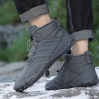 Outdoor Sports Cotton Shoes For Men And Women Winter Warm Slip-on Boots Wear-resistant Anti-ski Thickened Shoes Couple Pi-Mart