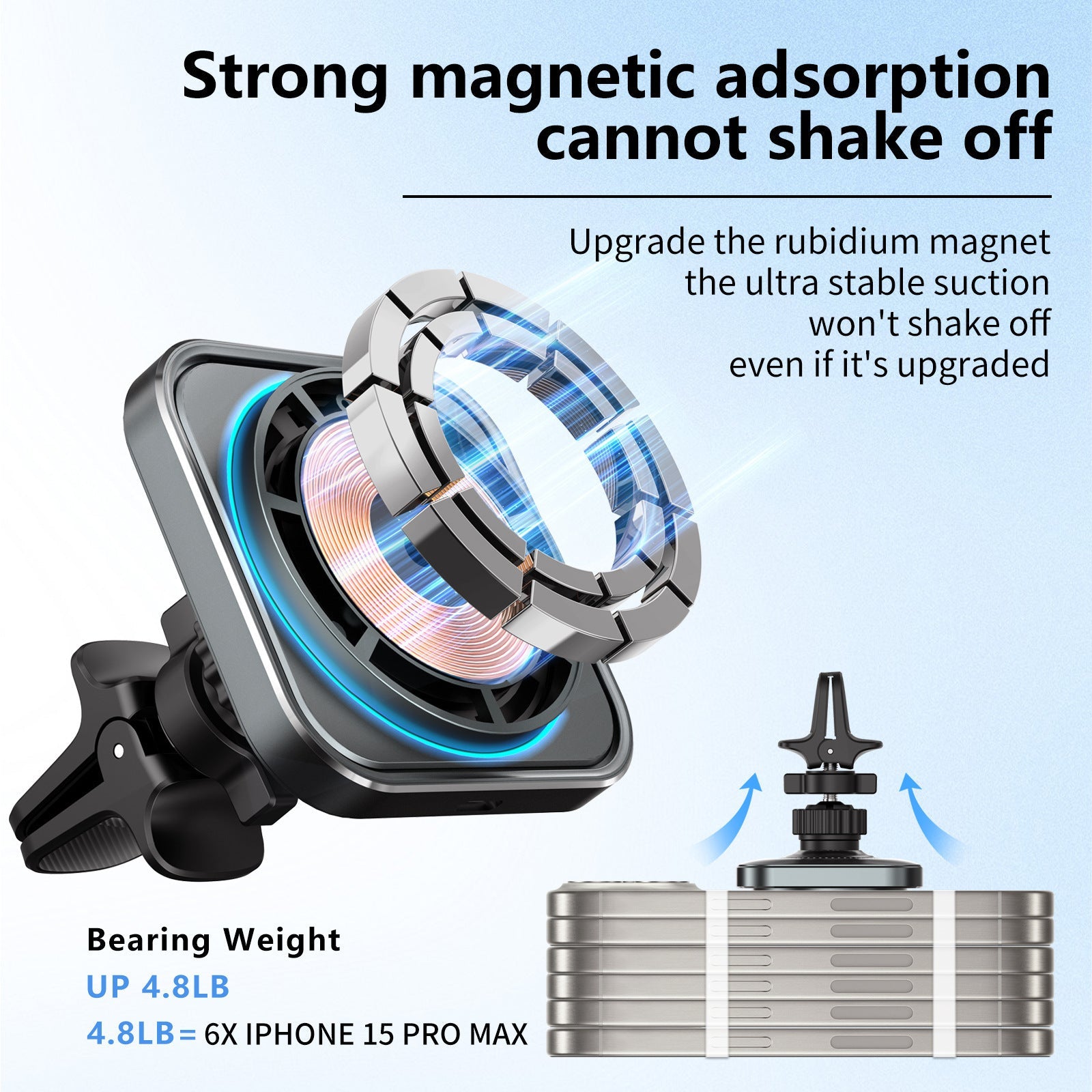 Magnetic Car Wireless Charger Holder Private Model Pi-Mart