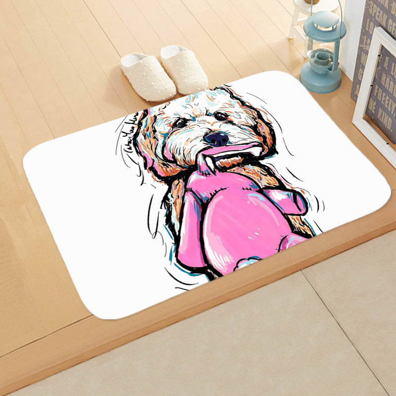 Digital Printing Floor Mat Bathroom Kitchen Toilet Absorbent non-slip Mat Pi-Mart