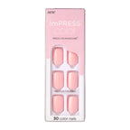KISS imPRESS Color Press-on Manicure, Pick Me Pink, Short