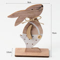 Creative Easter Bunny Woodwork Desktop Decoration Pi-Mart