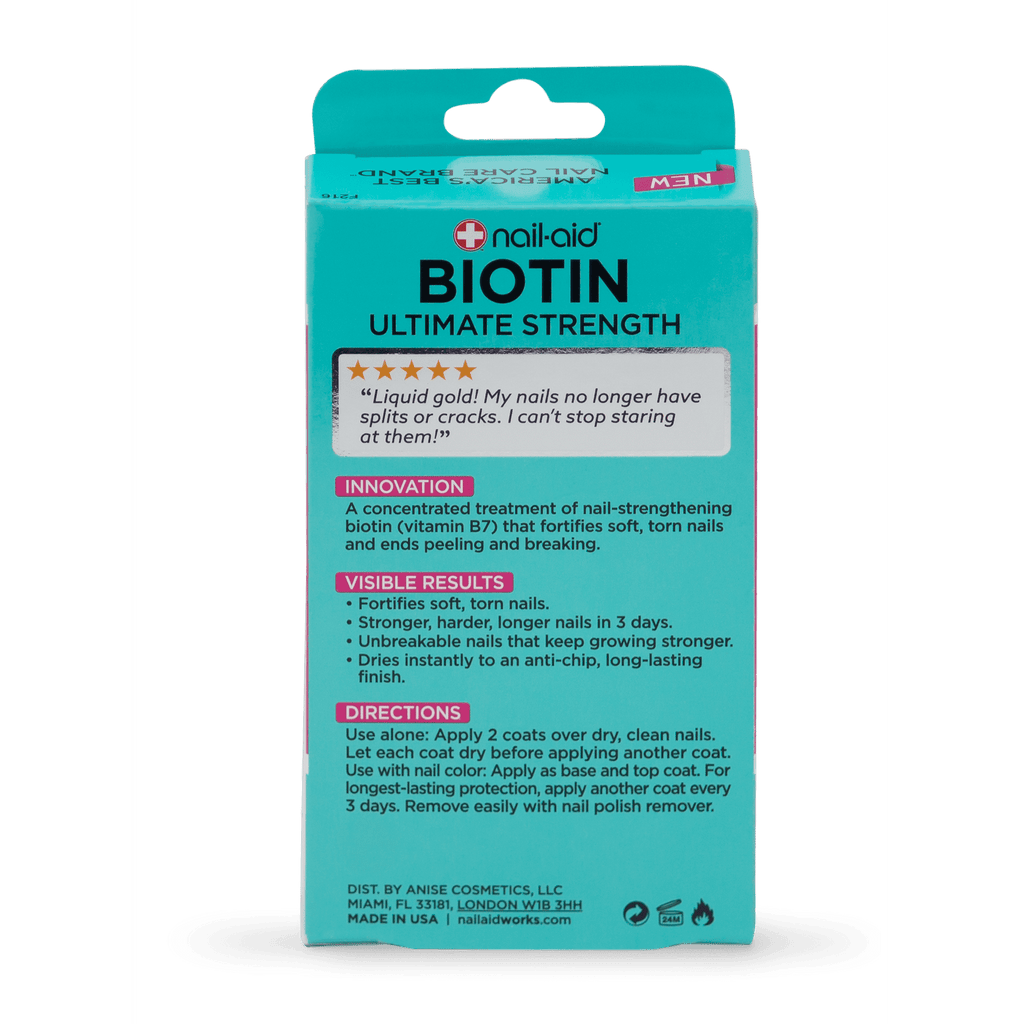 Nail - Aid Biotin Ultimate Strength Concentrated Viamin B7 EasyOptionXY LLC