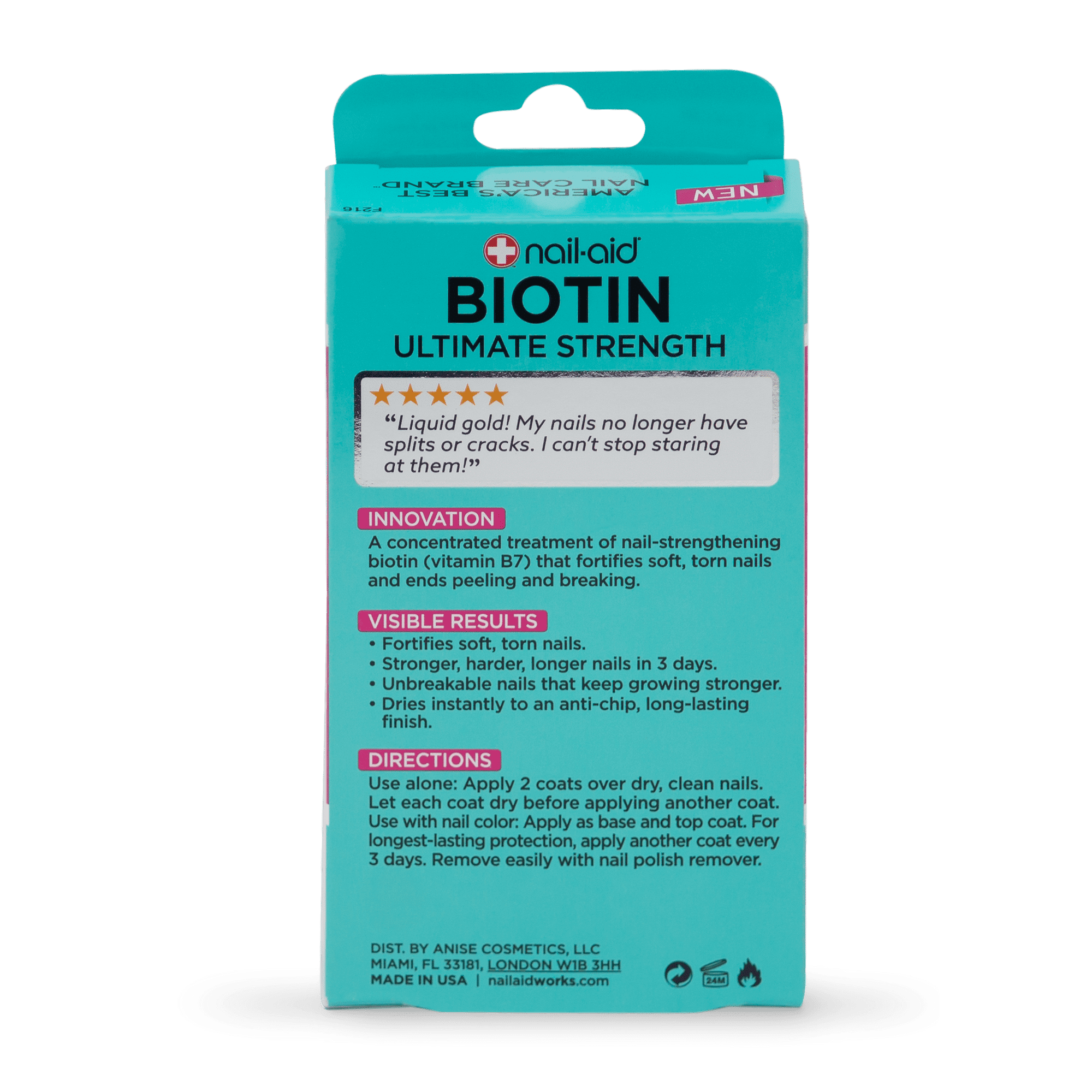 Nail - Aid Biotin Ultimate Strength Concentrated Viamin B7 EasyOptionXY LLC