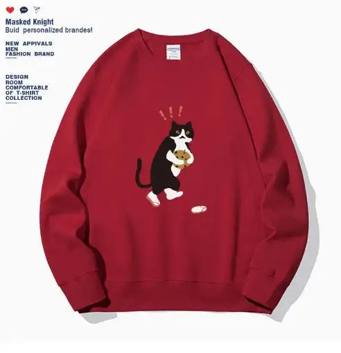 Women's Fashionable Solid Color Printed Long Sleeved Sweatshirt - SJB-DIAMOND ELITES