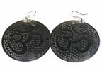 Om Yoga Earrings Silver Gold Tone 2 Inch Meditation
