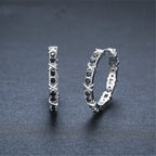 Fashion Simple Zircon Women's Copper Earrings Pi-Mart
