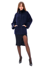 Genuine Mink Fur Virgin Wool Coat - SJB-DIAMOND ELITES