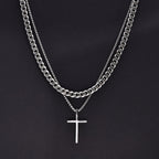 Vnox Mens Cross Necklaces Pi-Mart