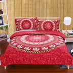 Bohemian quilt cover set of four Pi-Mart