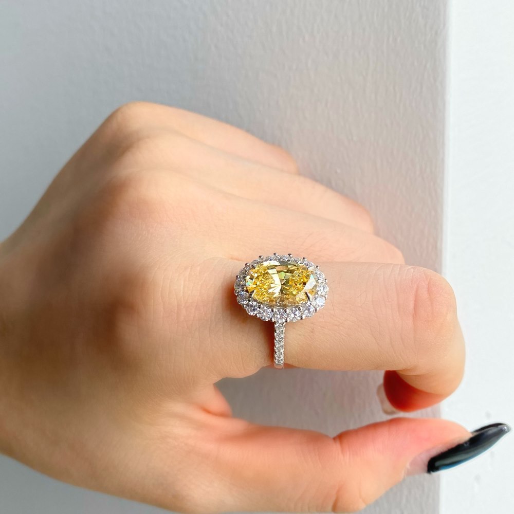 Sterling Silver Luxury Elegant Retro Elegant Zircon Ring Pi-Mart