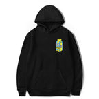 Lemon printed Euramerican velvet hoodie Pi-Mart