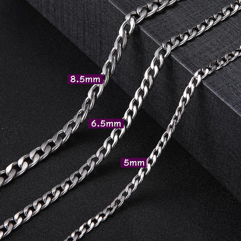 Men's Curb Cuban Chain Necklace Pi-Mart