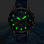 Men's Sports Waterproof Watch With  Stainless Steel Bracelet Unique Design Perfect Gift For Your Man Stevvex