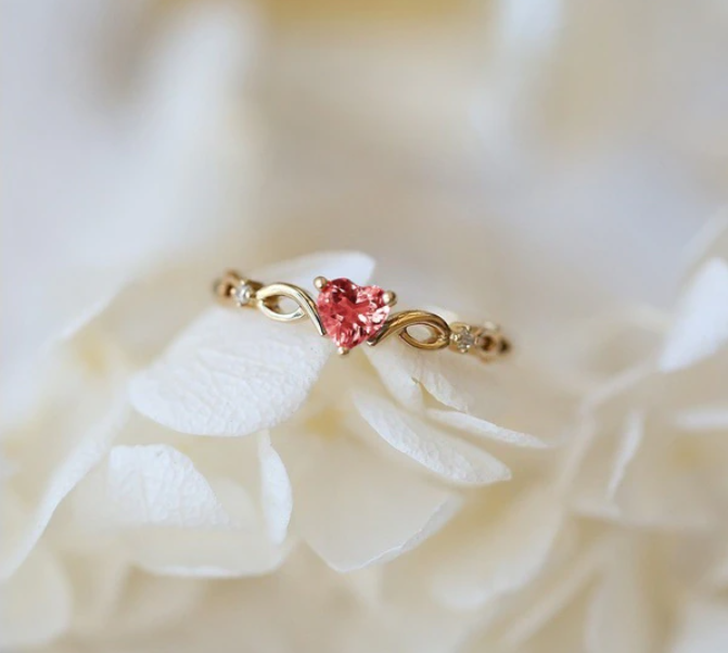 Huitan Simple Heart Ring - SJB-DIAMOND ELITES