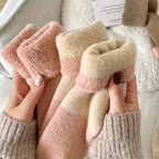 4 Pairs Thickened Socks, Warm & Comfy Terry Mid Tube Socks, Women's Stockings & Hosiery Lootquake LLC