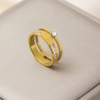 Non-fading Special Interest Light Luxury Fashion Double-layer Ring Lootquake LLC