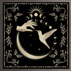 Tarot Tablecloth Board Game Decorative Cloth Have Your Power Mandala Moon Phase Floral Butterfly Tablecloth Pi-Mart