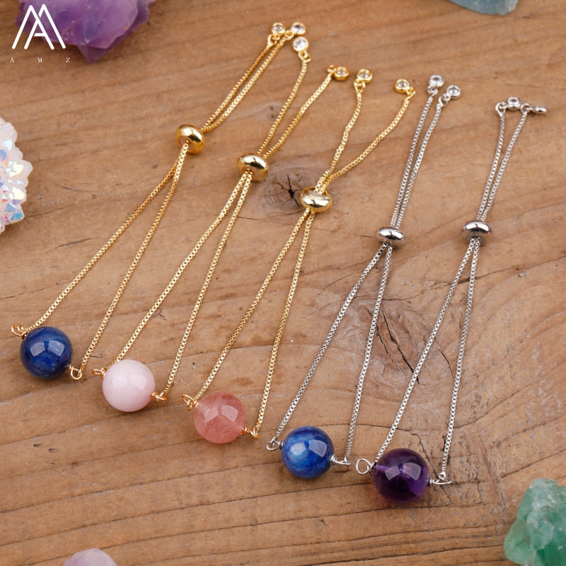 Natural Sphere Stone Bracelet Pi-Mart