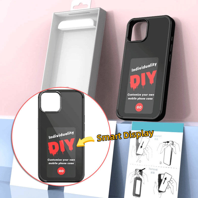 E-ink Screen Phone Case Unlimited Screen Projection Personalized Phone Cover Battery Free New Designer Luxury Phone Case Pi-Mart