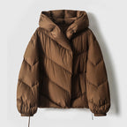 Hooded Small Puffer Jacket Coat Pi-Mart