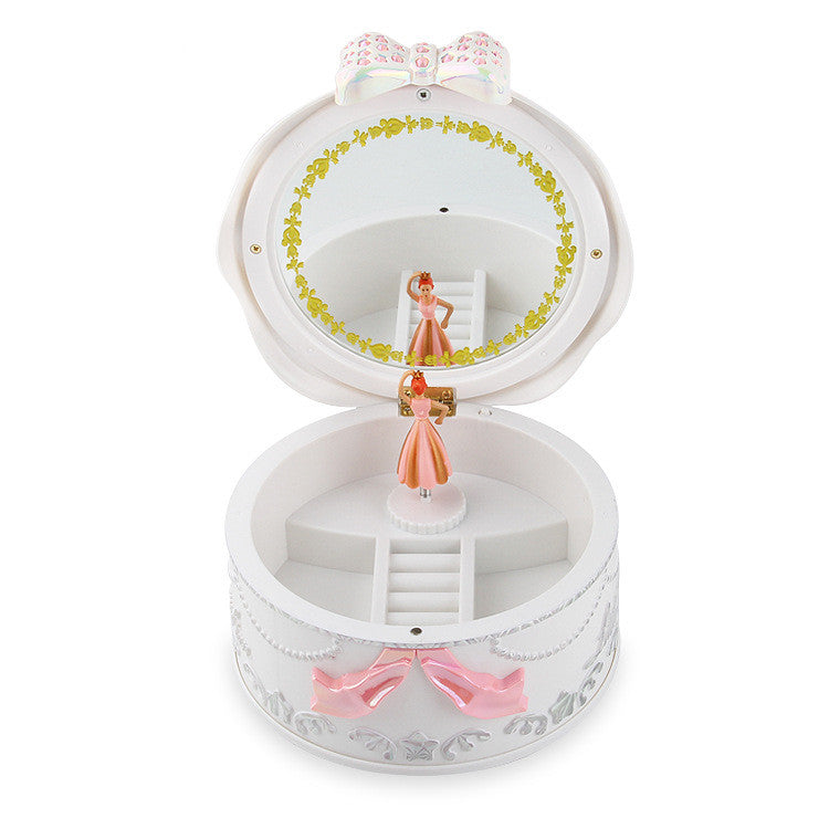 Rotating Ballet Music Box With Makeup Mirror Pi-Mart