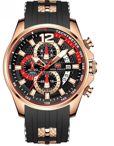 Watch Waterproof Quartz Watch Large Dial Luminous Men's Watch 0350G Pi-Mart