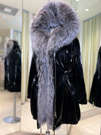 Genuine Silver Fox Fully Lined Hood Rabbit Insulated Parka Alaska® Outerwear Company