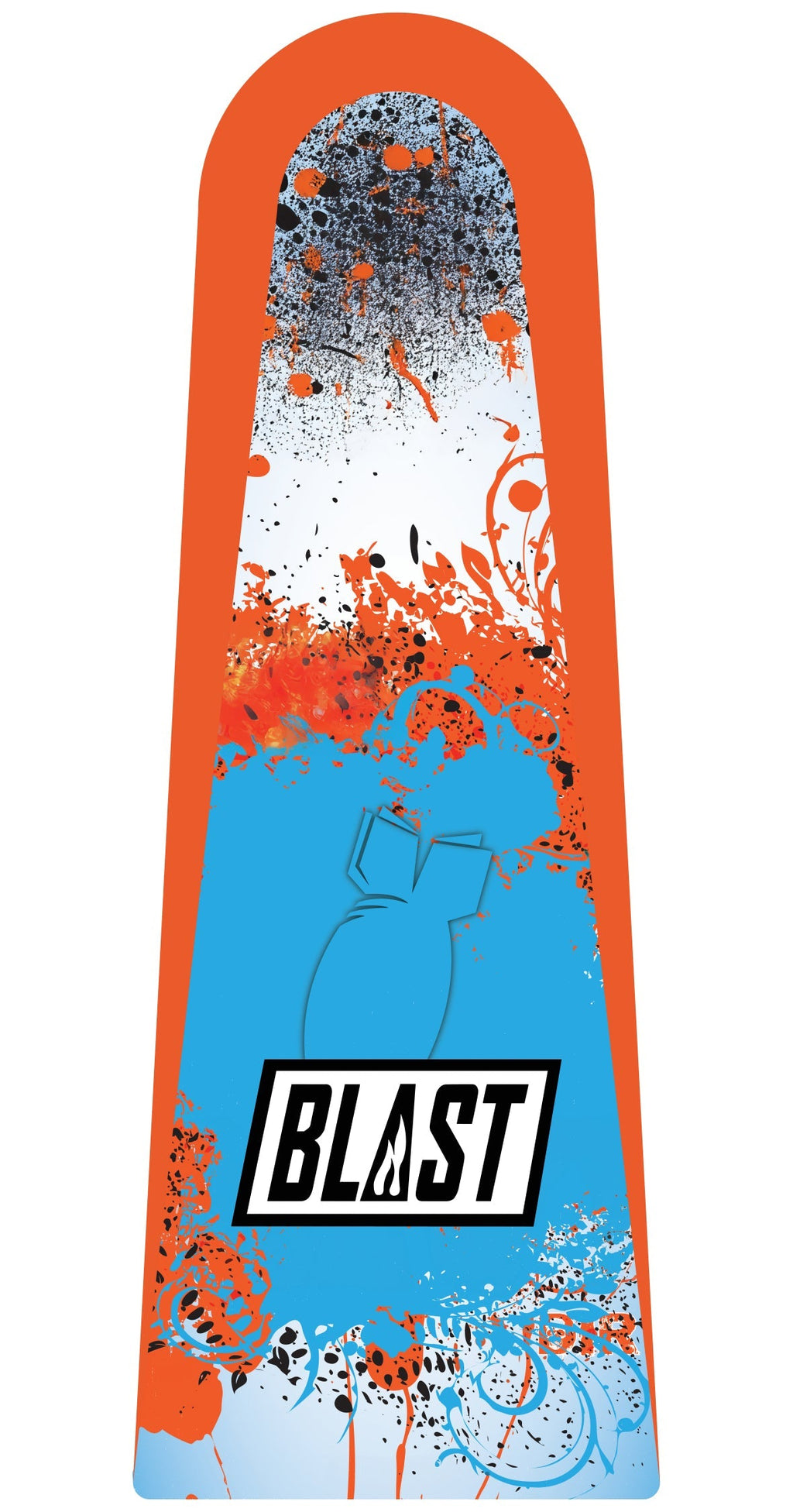 Trainer board with blocker blastcornhole