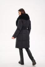Genuine Lama Fur Premium Down Coat - SJB-DIAMOND ELITES