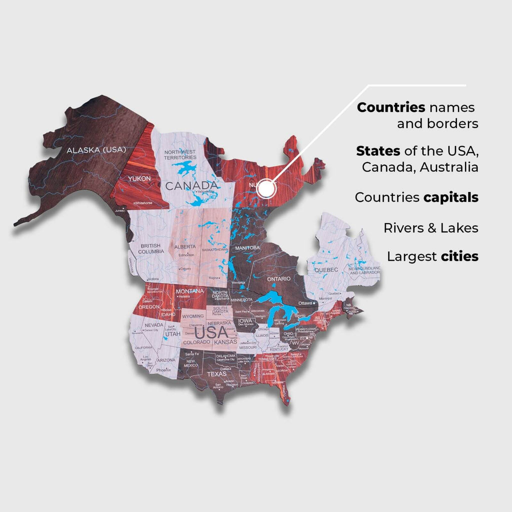 2D Wooden World Map Urban Enjoy The Wood