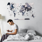 2D Wooden World Map Nordik Enjoy The Wood