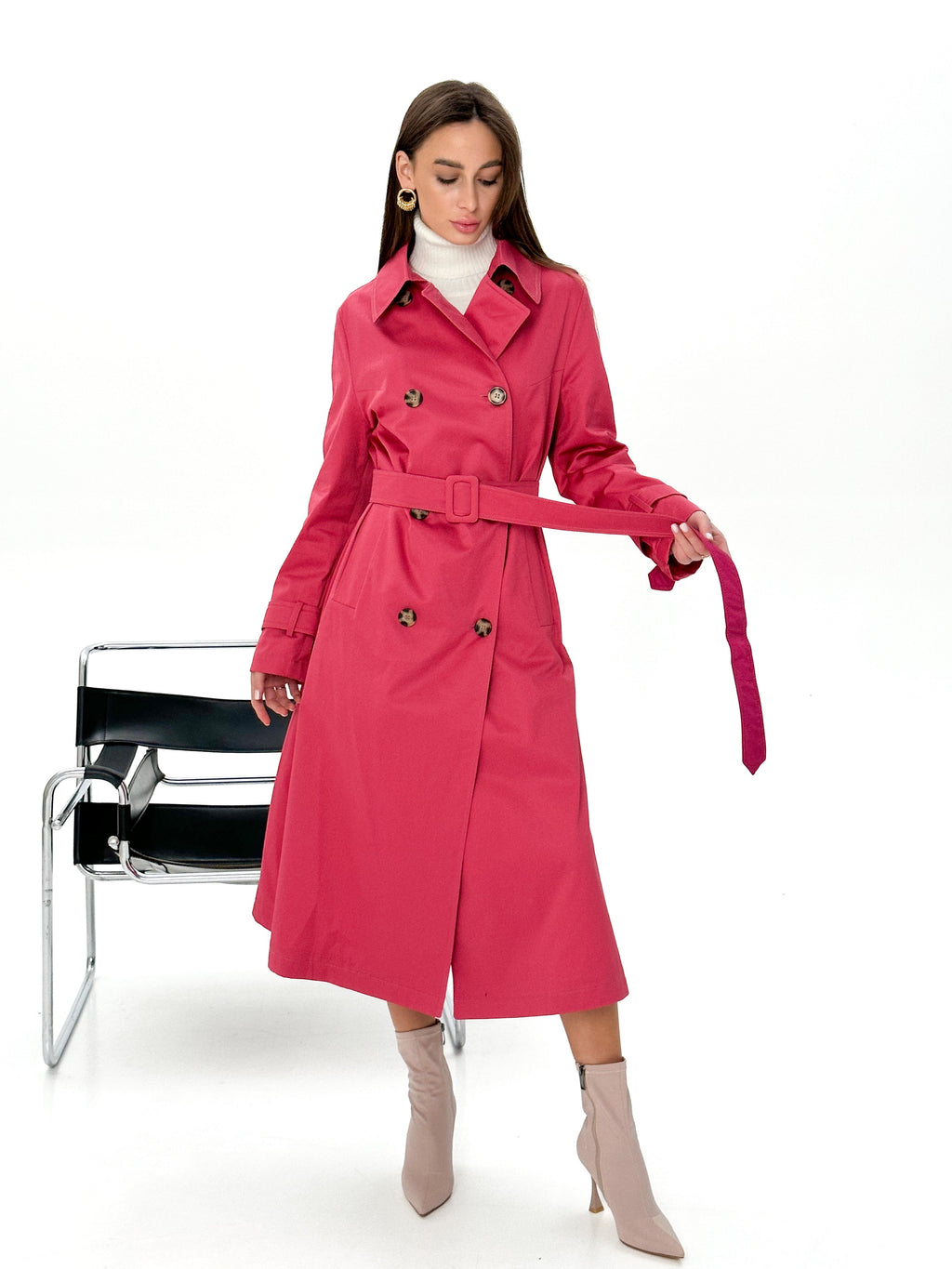 Athens Modern Trench Coat - SJB-DIAMOND ELITES