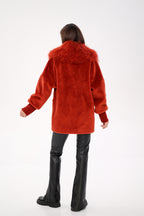 Genuine Lama Fur Peruvian Wool Coat - SJB-DIAMOND ELITES