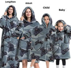Lazy Blanket Hoodie Family Party Gift Pi-Mart