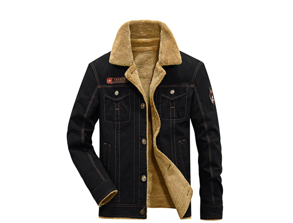 Thick Military Collar Winter Jacket Coat Pi-Mart