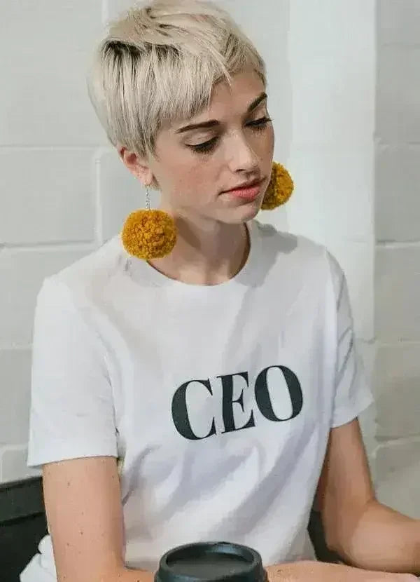 CEO White  Women T-shirt - SJB-DIAMOND ELITES