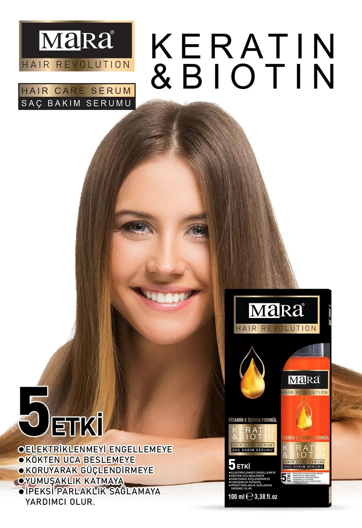 Mara Hair Care Serum Keratin & Biotin 100 Ml Lootquake LLC