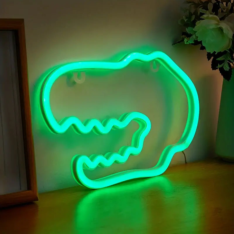 Dinosaur Shaped LED Neon Sign for Home Decor Lootquake LLC