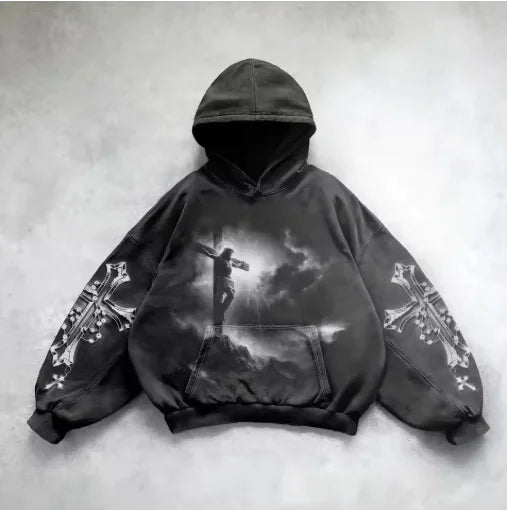 Urban Vibe Hooded Y2K Streetwear Sweatshirt Pi-Mart