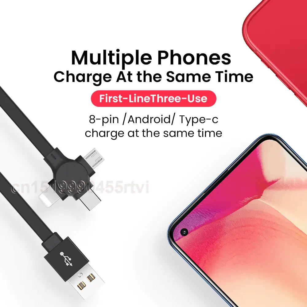 Indestructible 4 in 1 Ultra Turbo Retractable Charger - SmartCharger Pi-Mart