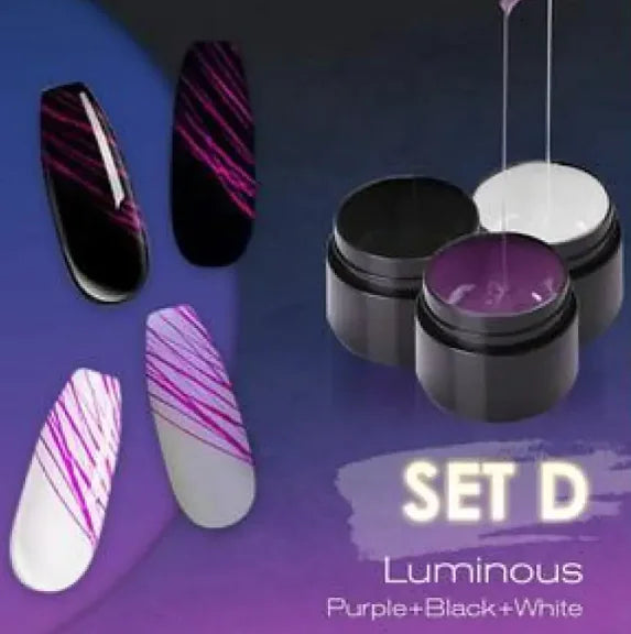 Luminous Nail Art Spider Nail Gel UV Nail Polish Pi-Mart