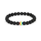 2Pcs/set White Black Couple Magnetic Bracelets Natural Stone Matching Bracelet Magnetic Beaded Bracelets Set Attraction Friendship Relationship Wish Bracelet Gift For Women Men Him Her Best Friends