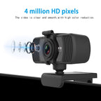 Webcam Real 1080P 200W Pixels Full Hd 110° Wide Angle Camera with Microphone Tripod for Video Widescreen Pro Streaming Webcam for Recording Calling Conferencing And Gaming Stevvex