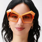 Oversized Square Cateye Polarized Sunglasses Big Trendy Style Fashionable Personality Big Frame Sunglasses New Fashionable & Popular Street Style Sunglasses For Women Stevvex